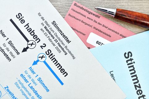 So sieht der Stimmzettel für die Bundestagswahl 2025 aus