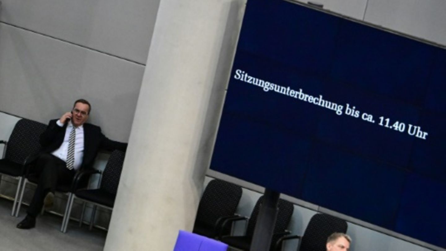Anzeige zur Sitzungsunterbrechung
