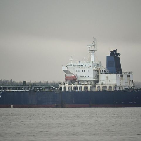 Öltankschiff in der Ostsee