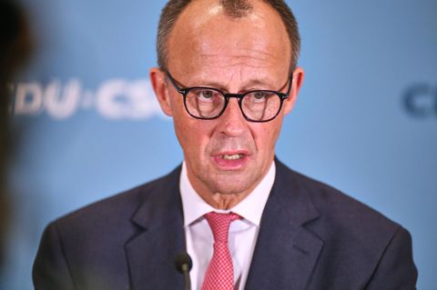 Friedrich Merz spricht nach der namentlichen Abstimmung über das sogenannte Zustrombegrenzungsgesetz