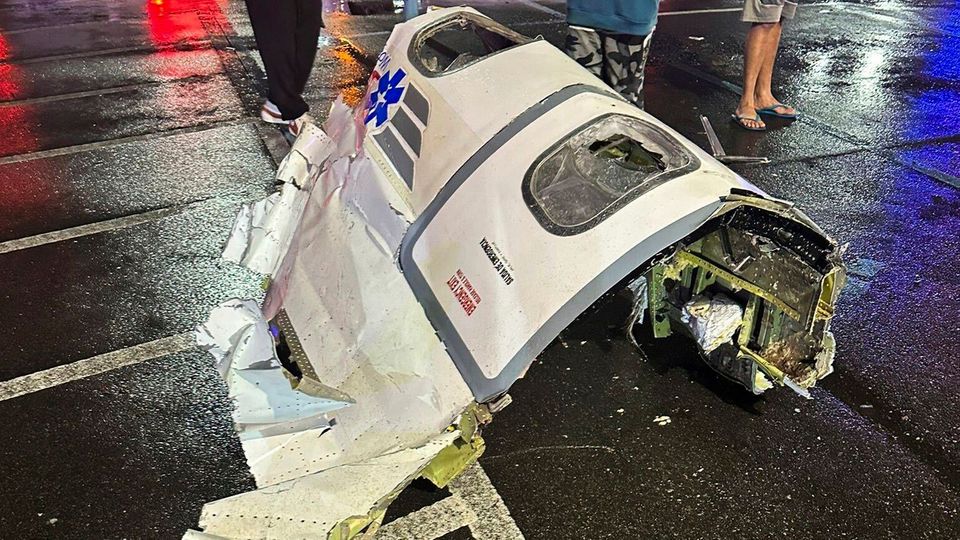 Türkameras zeichnen Flugzeugabsturz In Philadelphia auf Türkameras zeichnen Flugzeugabsturz In Philadelphia auf