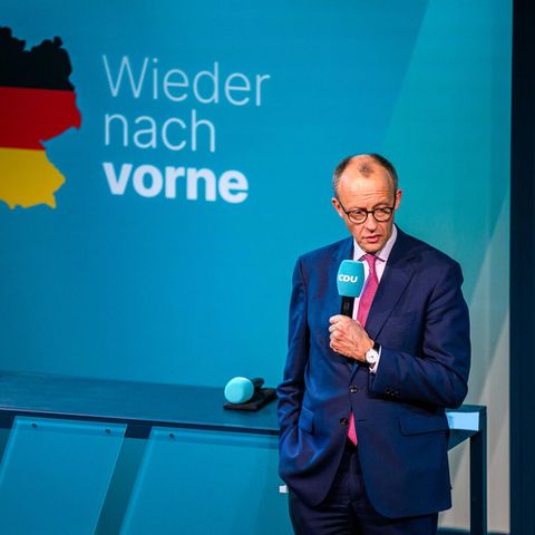 CDU-Kanzlerkandidat Friedrich Merz in Erfurt