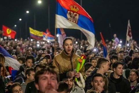Demonstration in Novi Sad