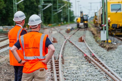 Strecke der Deutschen Bahn wird saniert
