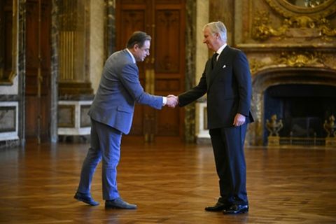 De Wever (l.) und König Philippe