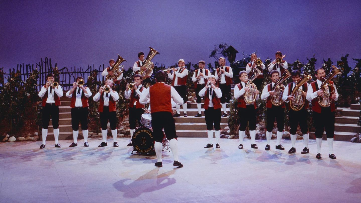 Volksmusiker bei Konzert