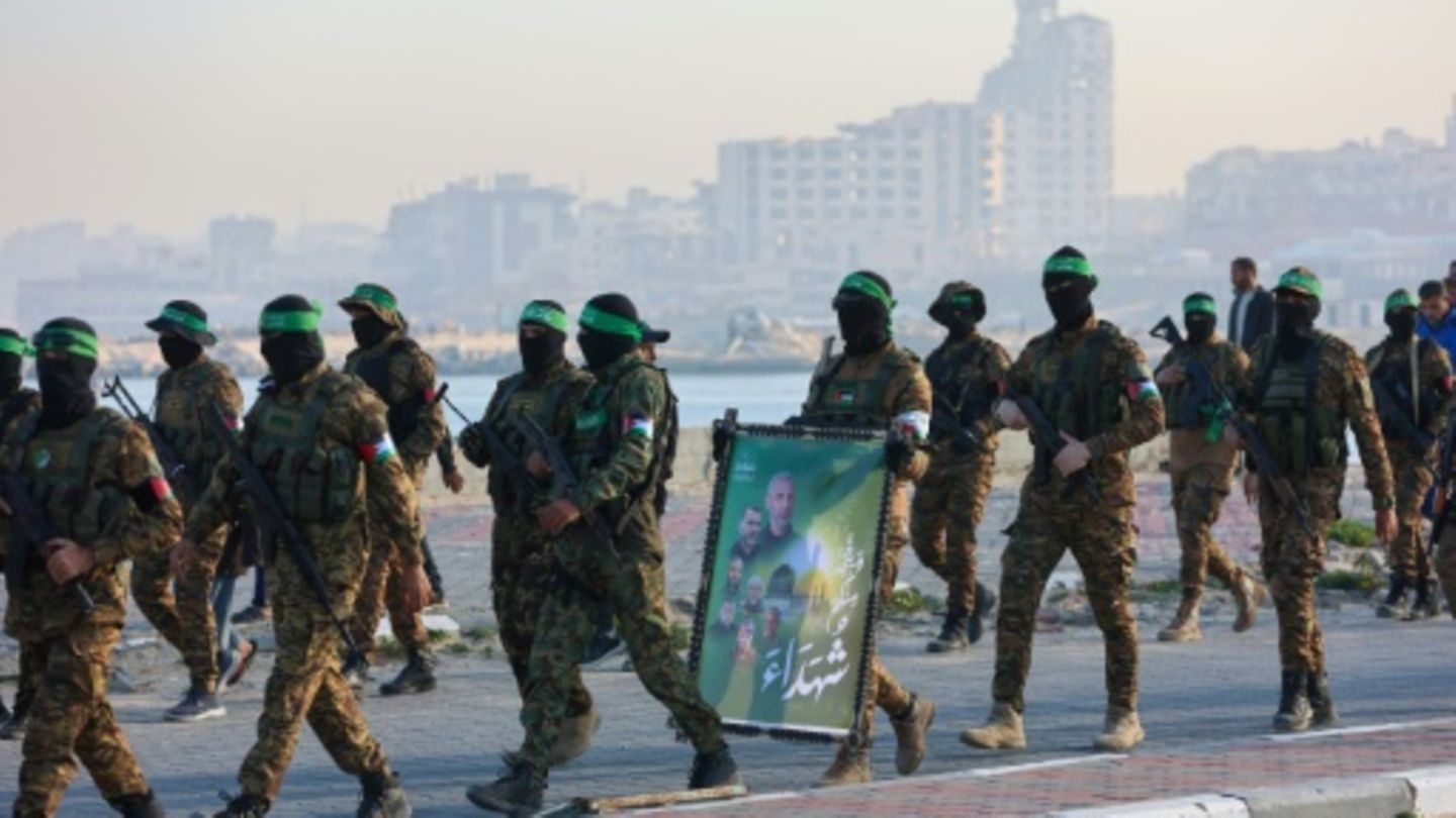 Hamas-Kämpfer in der Stadt Gaza