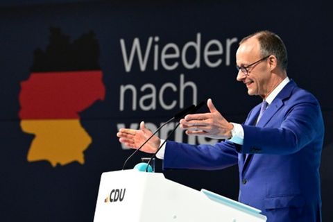 Unions-Kanzlerkandidat Merz bei CDU-Parteitag
