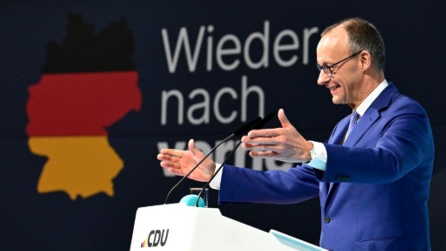 Unions-Kanzlerkandidat Merz bei CDU-Parteitag
