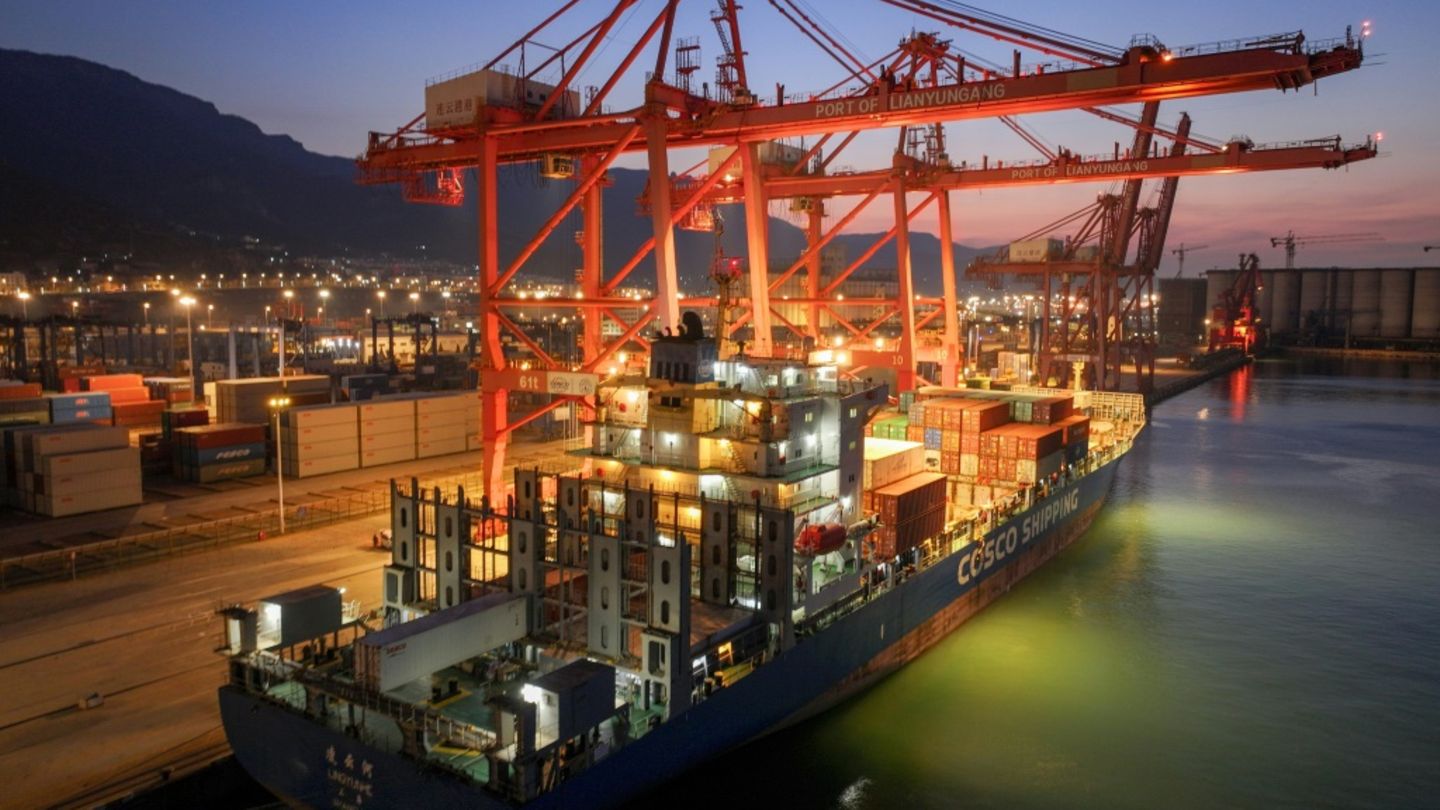 Hafen im chinesischen Lianyungang