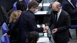 Robert Habeck mit Olaf Scholz
