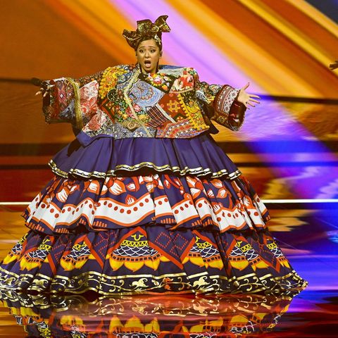 Manizha at the Eurovision Song Contest in Rotterdam