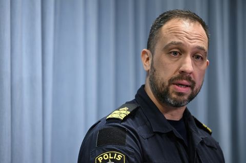 Örebros Polizeichef Roberto Eid Forest am Dienstag