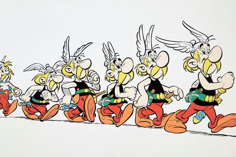 Frühe Zeichnung von Asterix