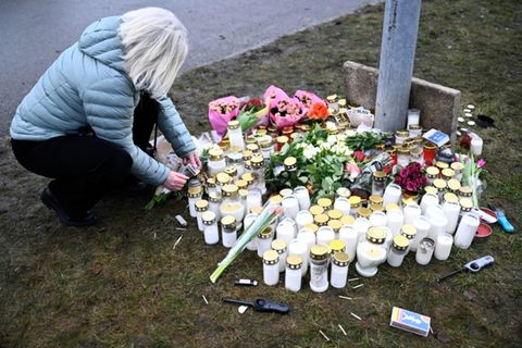 Trauer um Opfer in Örebro