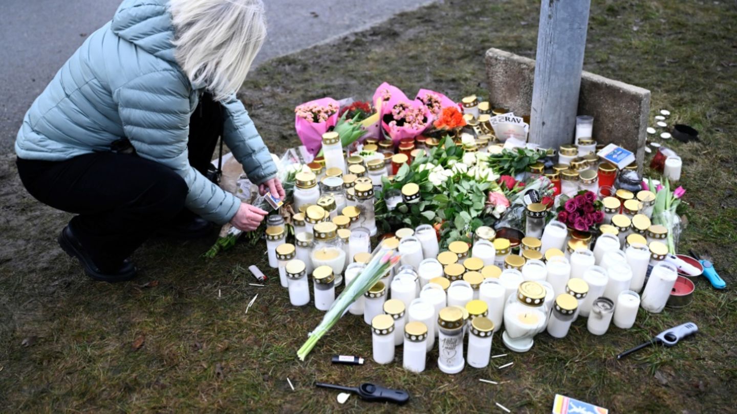 Trauer um Opfer in Örebro