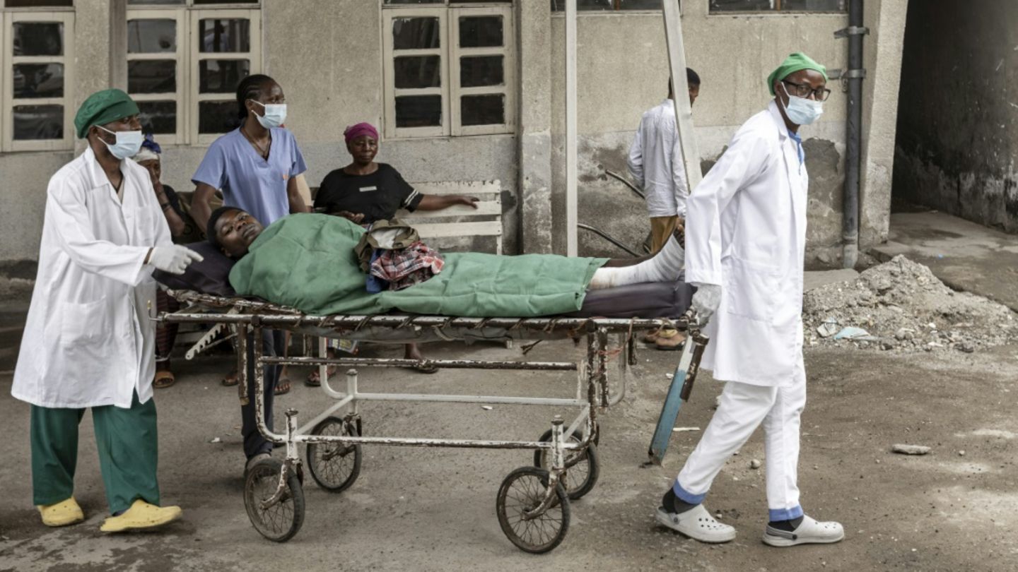 Krankentransport in Goma