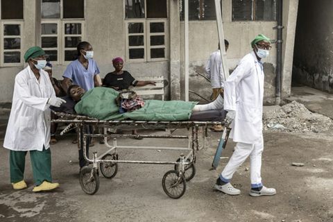 Krankentransport in Goma