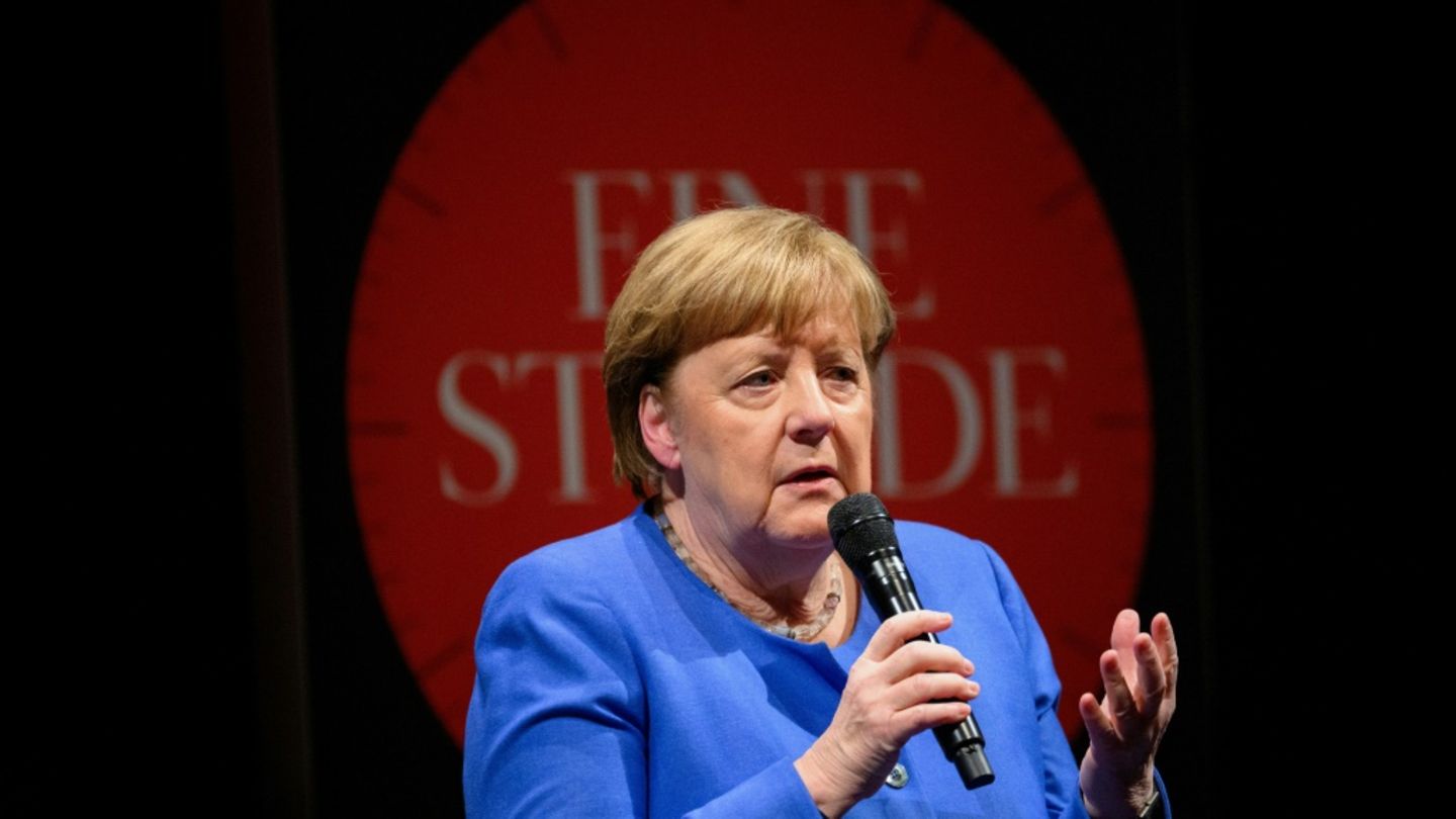 Angela Merkel am Mittwoch bei der "Zeit"