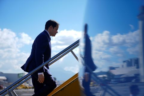 Rubio bei der Abreise aus Guatemala