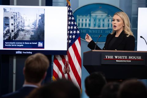 Karoline Leavitt, Pressesprecherin des Weißen Hauses, kommentiert die US-Pläne im Gazastreifen