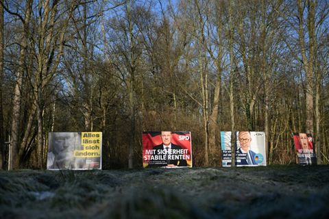 Wahlplakate in Lünen