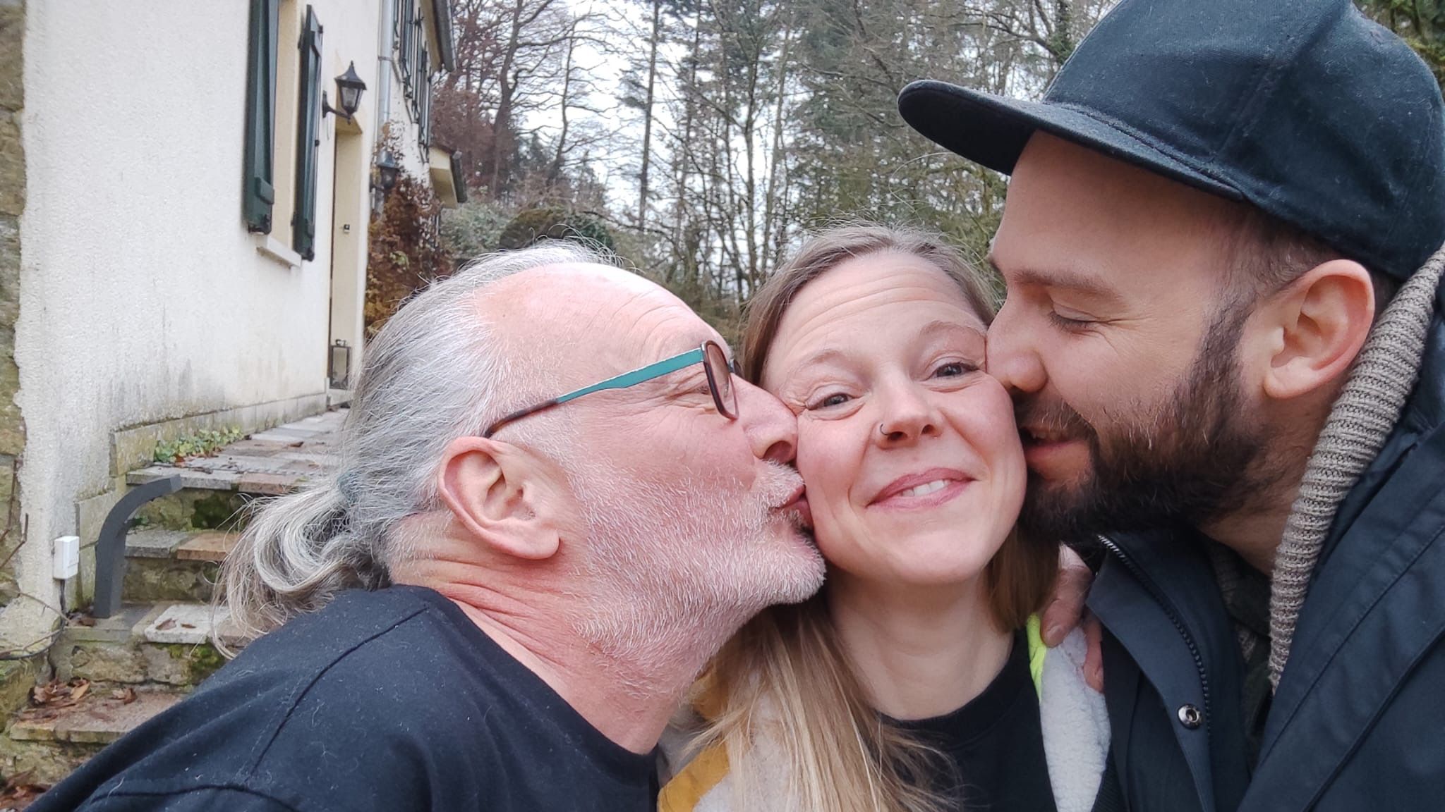 Ben, Helena und Fernand verabschieden sich