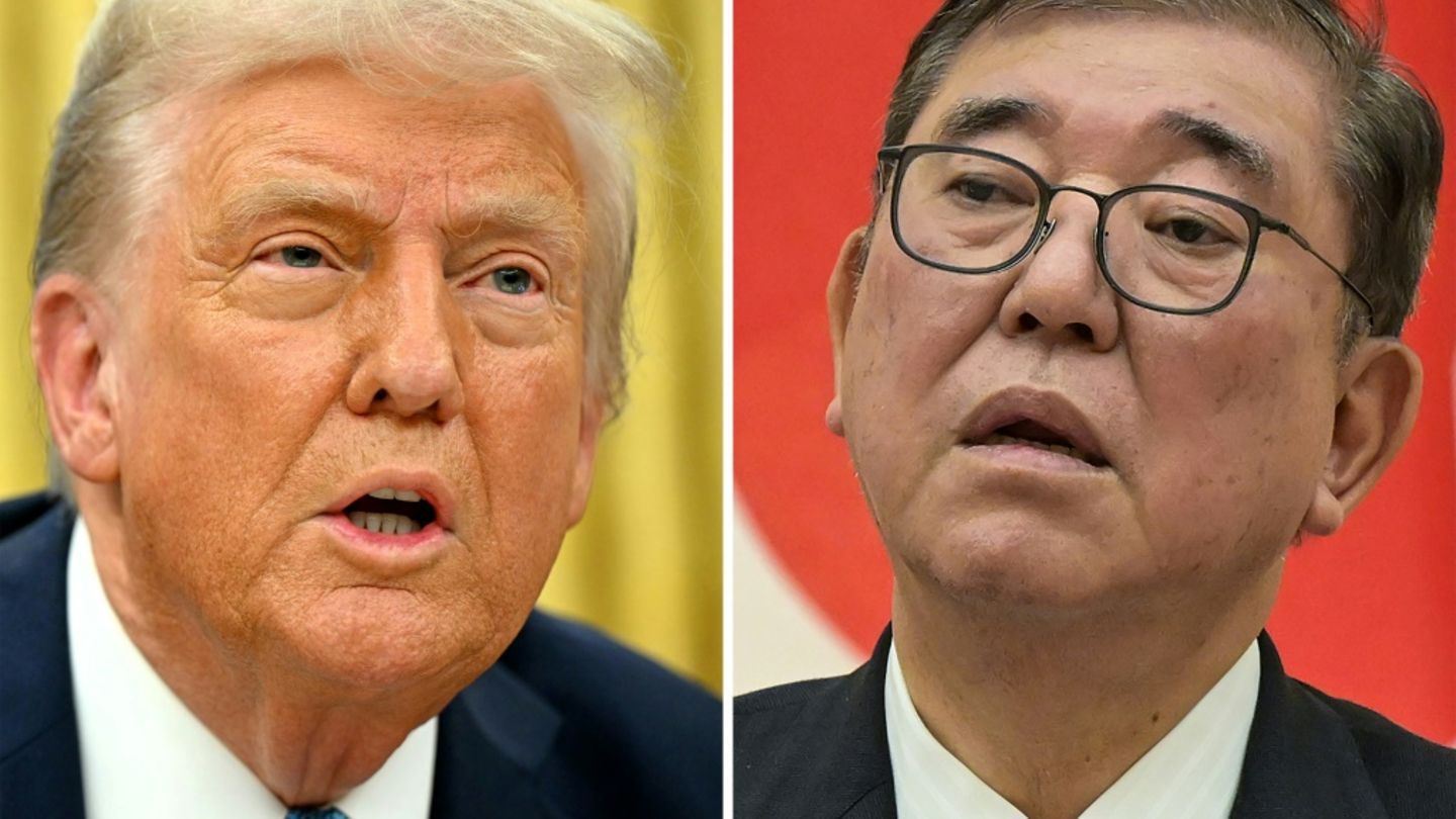 Trump und Ishiba (Fotomontage)