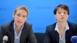 Im Bundesvorstand schwingt Frauke Petry (Bild von 2016) das Zepter. Petry wird später aus Führung und Partei gedrängt. Weidel schadet es nicht – im Gegenteil. Sie weiß sich stets mit der Mehrheit in der Partei zu arrangieren. Das ist unter Parteigründer Bernd Lucke so, das ist unter Petry so, und später arrangiert sie sich mit dem rechten Parteiflügel von Björn Höcke, für dessen Parteiausschluss sie 2017 noch gestimmt hat. Im selben Jahr wird sie erstmals Spitzenkandidatin bei der Bundestagswahl