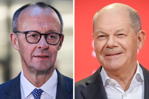 Ein Höhepunkt im Wahlkampf: das TV-Duell Merz gegen Scholz