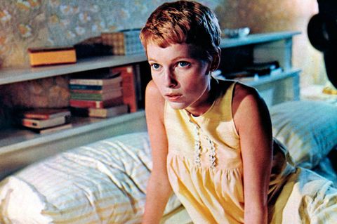 Schauspielerin Mia Farrow 1968 im Horrorfilm "Rosemaries Baby"