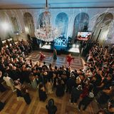 Aufsicht auf die Tanzfläche beim Wiener Hip-Hop-Ball