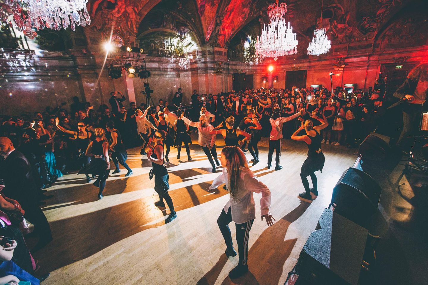 Eine Tanzperformance beim Wiener Hip-Hop-Ball