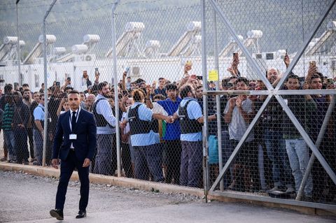 Bewohner reagierten im Oktober 2024 sehr emotional auf den Besuch von Steinmeier in Griechenland