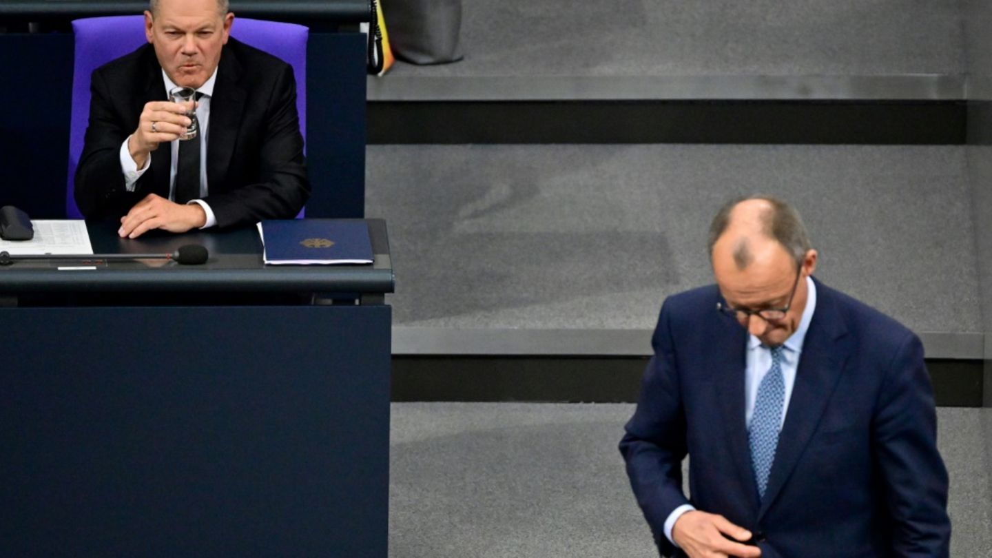 Scholz und Merz Ende Januar im Bundestag