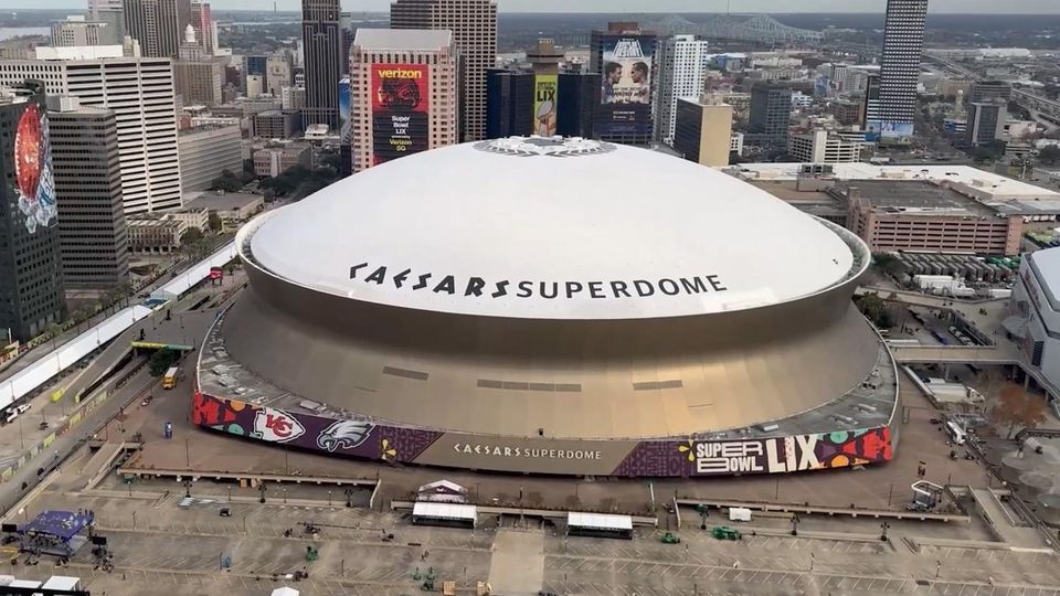 Austragungsort des Super Bowl LIX: der Caesars Superdome in New Orleans