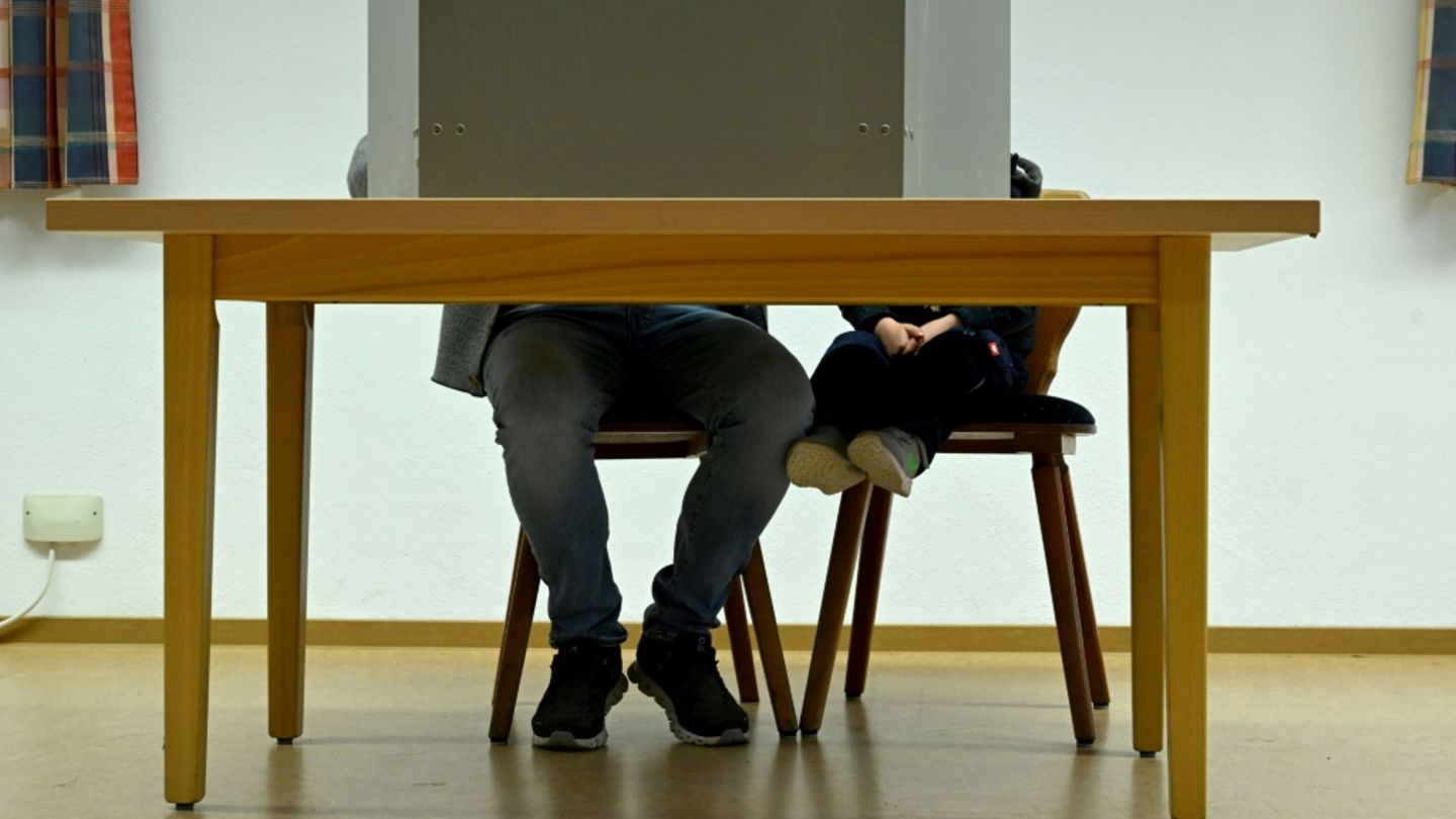 Wahllokal in Rottenburg an der Laaber