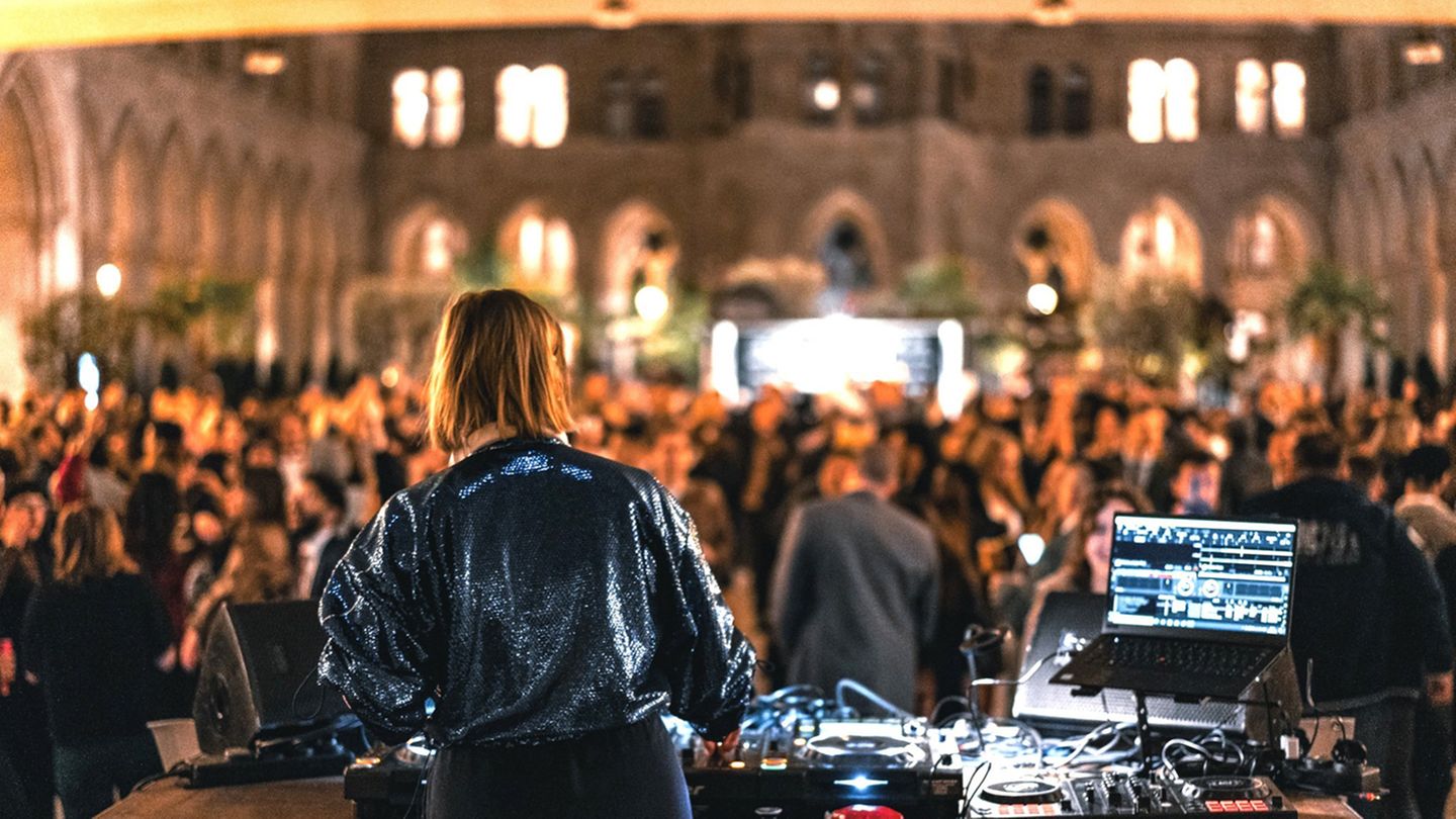 Die Open Air-Disco beim Flüchtlingsball