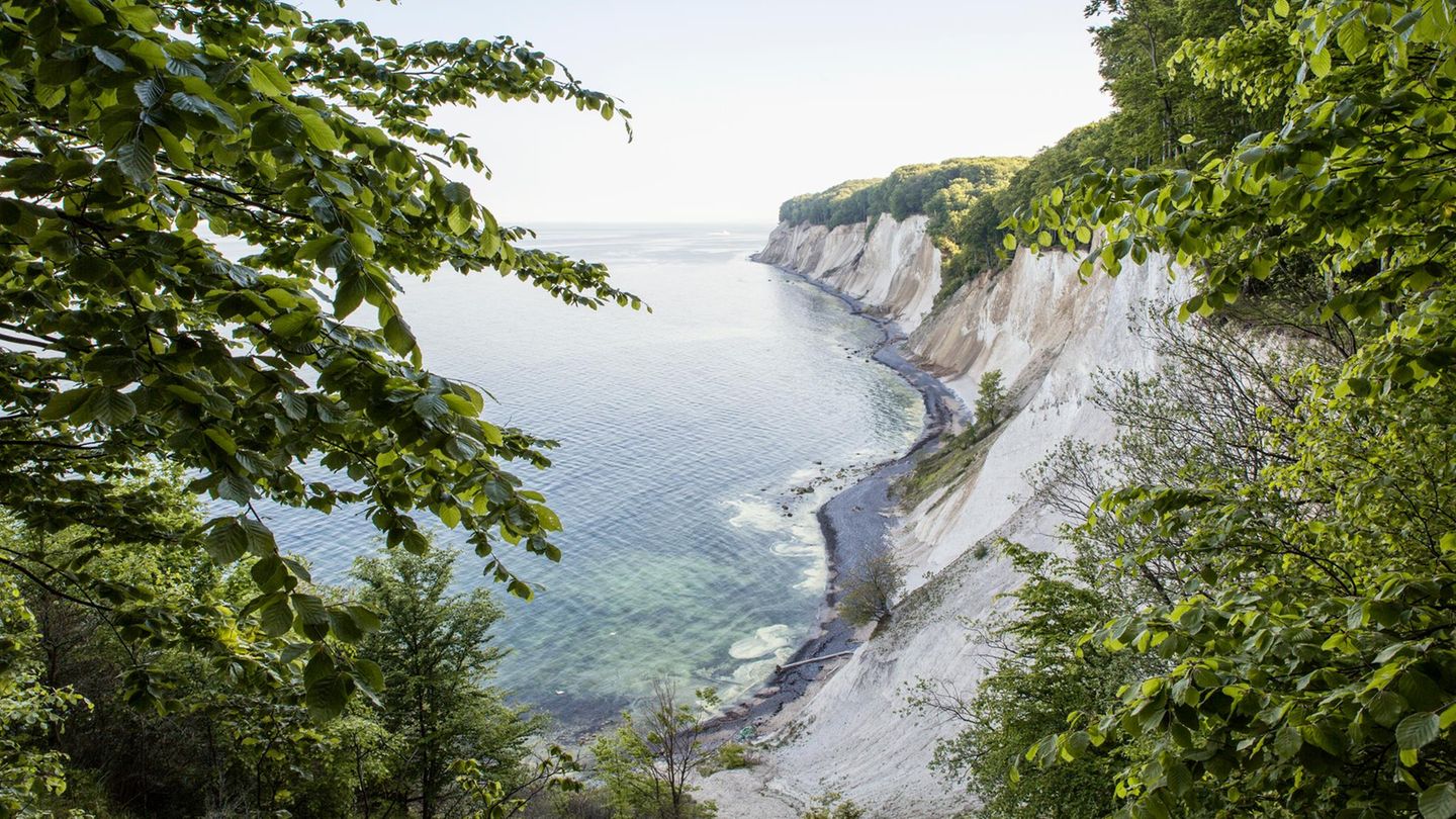 Stralsund–Sassnitz Kreidefelsen auf Rügen