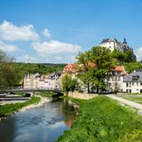 Kulisse der Stadt Greiz, Thüringen