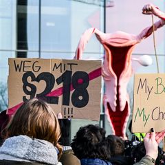 Protest für die Legalisierung des Schwangerschaftsabbruchs