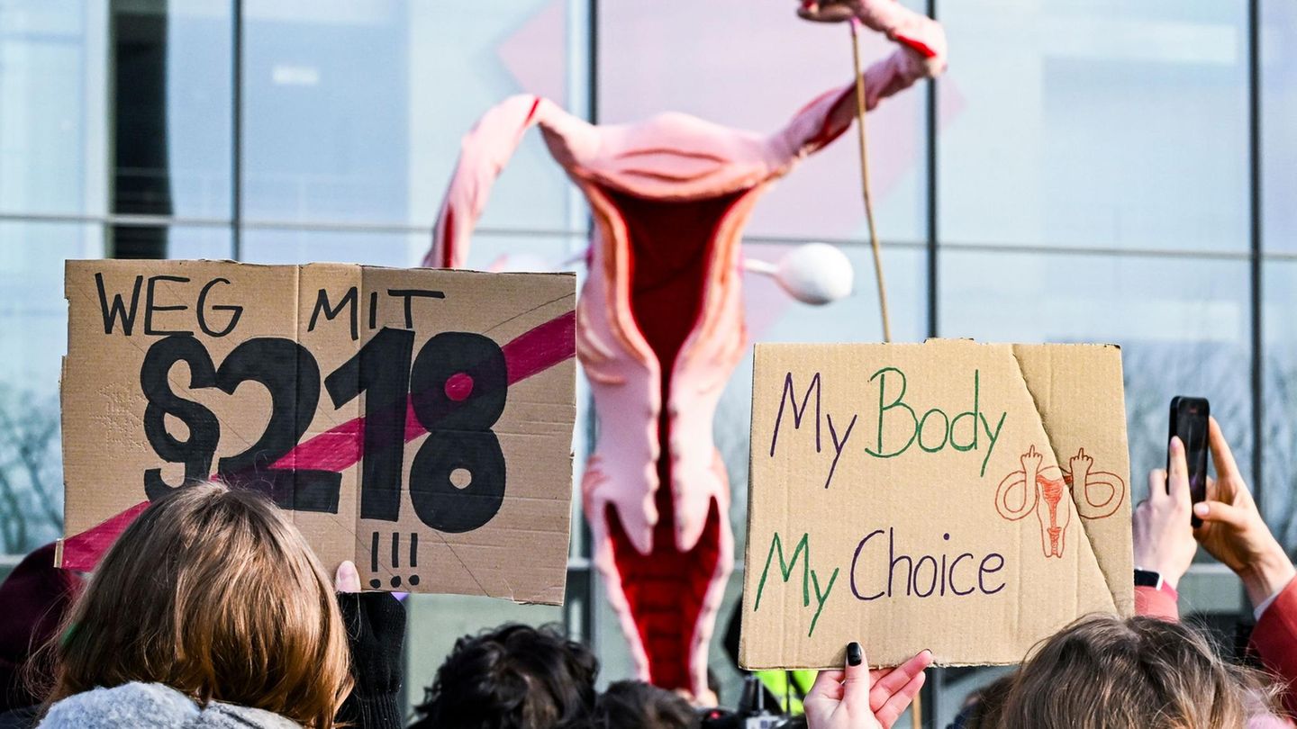 Protest für die Legalisierung des Schwangerschaftsabbruchs