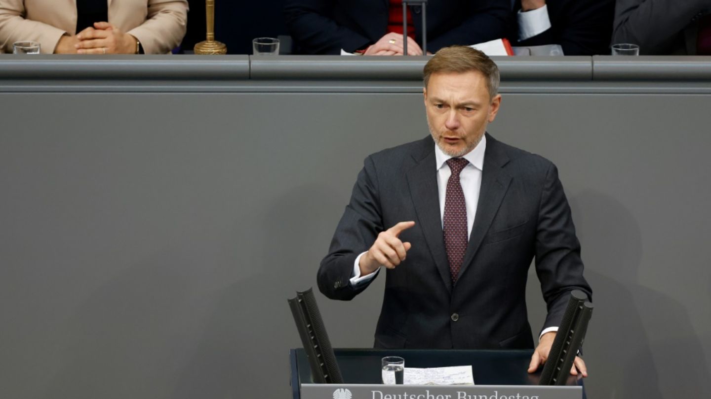 Christian Lindner im Bundestag