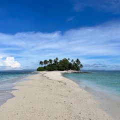 Panorama von Kalanggaman Island auf den Philippinen