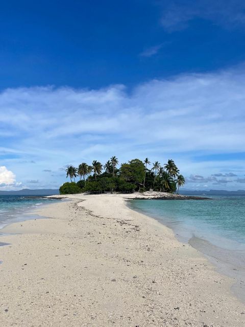 Panorama von Kalanggaman Island auf den Philippinen