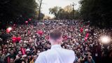 Alexey Navalny spricht mit Tausenden Einheimischen in Chabarowsk, Russland