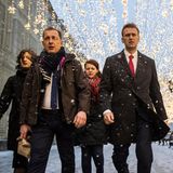 Alexey Navalny und Mitglieder seiner Kampagne begeben sich zur russischen Zentrale Sitzung der Wahlkommission