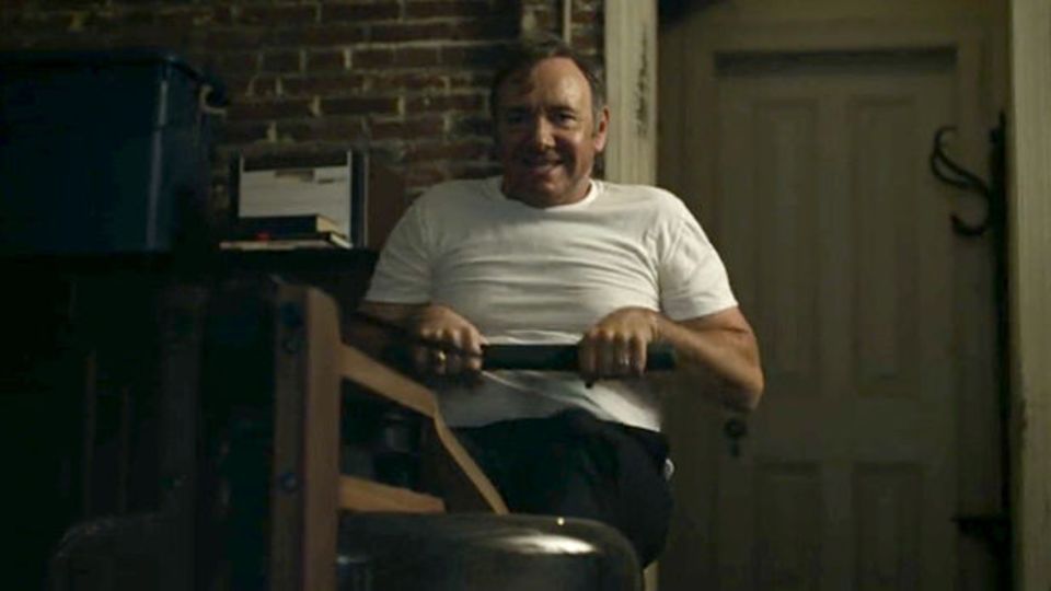 Frank Underwood, played by Kevin Spacey, rowed into House of Cards