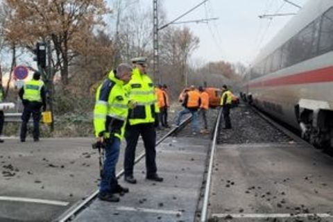 Der ICE wurde bei dem Unfall 2022 beschädigt
