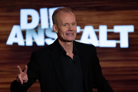 Max Uthoff bei einer Aufzeichnung der ZDF-Politsatire "Die Anstalt"